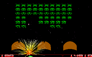 Space Invaders game screen
