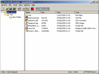 Virtual File System v2 editor screen