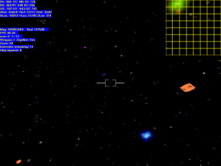 3D Asteroids game screen