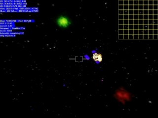 3D Asteroids game screen