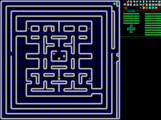 3D Pacman level editor screen