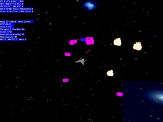 Asteroid Storm game screen