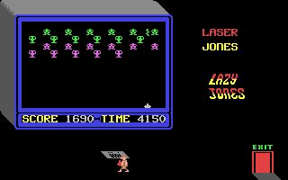 Lazy Jones Laser Jones game screen
