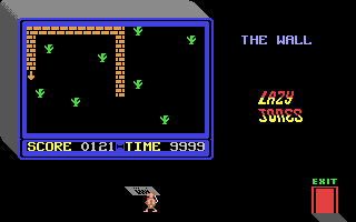 Lazy Jones The Wall game screen