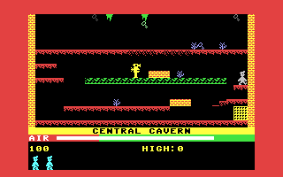 Manic Miner Central Cavern level screen