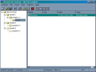 Virtual File System v1 editor screen